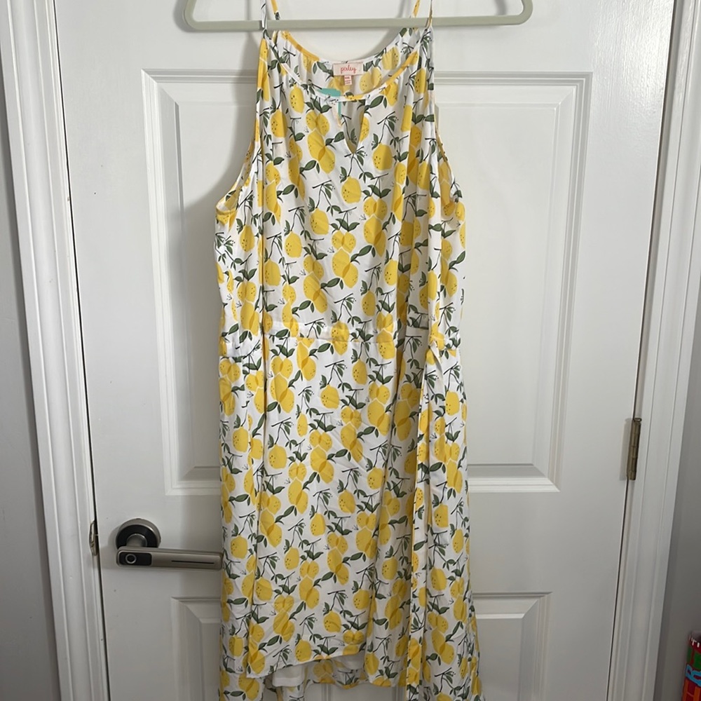 Pixley sleeveless sundress lemon pattern size XXL NWT